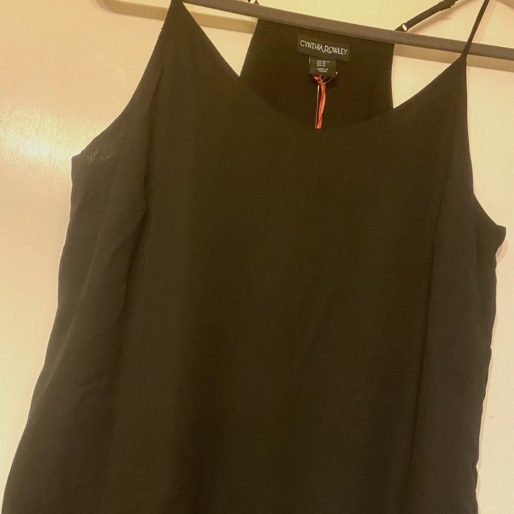 Cynthia Rowley Lace V-Neck Spaghetti Strap Top